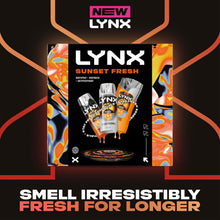Load image into Gallery viewer, Lynx Sunset Fresh Trio Men's Grooming Gift Set Body Spray, Body Wash &amp; Deodorant