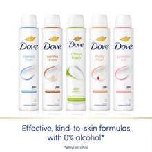 Load image into Gallery viewer, Dove Citrus Fresh Anti-Perspirant Aerosol 48H Sweat &amp; Odour Protection 200ml,6Pk