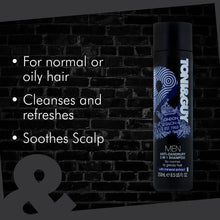 Load image into Gallery viewer, 3x of 250ml Toni &amp; Guy Anti-Dandruff 2 in 1 Shampoo for Men with mineral extract