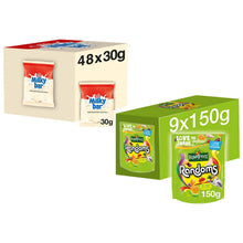 Load image into Gallery viewer, Nestle Sharing Bags, Milkybar Chocolate 48x 30g &amp; Rowntree's Randoms 9 x 150g