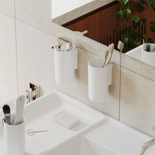 Load image into Gallery viewer, COSMIC Toothbrush holder Light grey Countertop Measures 6.2 x 6.2 x 12 cm