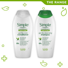 Load image into Gallery viewer, Simple Kind to Hair Gentle Care Shampoo or Conditioner 200ml/400ml - 6 Pack