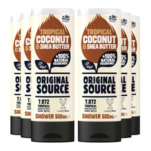 Load image into Gallery viewer, Original Source Vegan Shower Gel with 100% natural Fragrance 500ml, 6 Pack