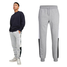 Load image into Gallery viewer, Jack &amp; Jones Jwhwill Logo Joggers Men's Sweatpants Light Grey Cuffed Bottoms XXL