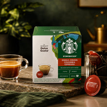 Load image into Gallery viewer, Nescafe Dolce Gusto Starbucks Coffee Pods Caps Box of 12 Colombia Espresso