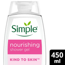 Load image into Gallery viewer, Simple Kind to Skin Nourishing Shower Cream with Gentle Formulation 450ml, 12 Pk