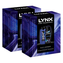 Load image into Gallery viewer, LYNX Fine Fragrance Blue Lavender Gift Set 2 piece, Choose Your Pack Size 1,2,3 or 4