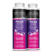 Load image into Gallery viewer, John Frieda Frizz Ease Brazilian Sleek Shampoo &amp; Conditioner 500ml with Keratin