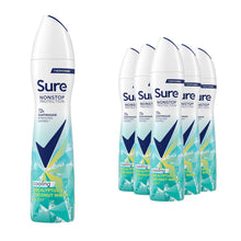 Load image into Gallery viewer, Sure Women Nonstop Protection Eucalyptus &amp; Coconut Antiperspirant Deo 250ml,6 PK