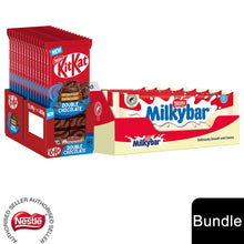 Load image into Gallery viewer, Nestle Sharing Bars, KitKat Chocolate 15x99g &amp; Milkybar White Chocolate 20x90g