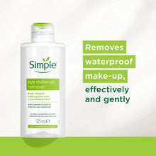 Load image into Gallery viewer, Simple Kind to Skin Eye Make-up Remover for Sensitive Skin 125ml, 3,6 or 12 Pack