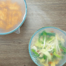 Load image into Gallery viewer, Aquarius Silicone Stretch Food Covers Reusable Airtight Lids 4 Piece Set