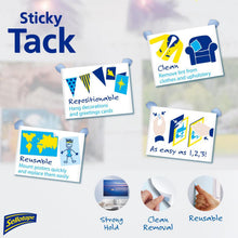 Load image into Gallery viewer, 5x Sellotape Sticky Tack for Home &amp; Office, Reusable Blue Tack Adhesive, 45g