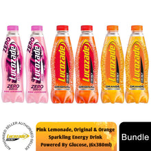 Load image into Gallery viewer, Lucozade Orange, Pink&amp; Original Sparkling Energy Drink Powered By Glucose2x900ml