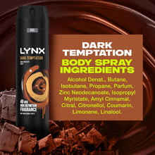 Load image into Gallery viewer, Lynx XXL Dark Temptation 48-Hour High Definition Body Spray Deodorant, 6x250ml