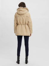 Load image into Gallery viewer, Vero Moda Womens Beige Agnesbeate Parka Hooded Regular Fit Jacket Coat