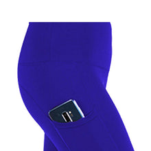 Load image into Gallery viewer, Flo Women's Tummy Control Sports Yoga Pants, Large Blue