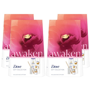 Dove Awaken Gift Collection 3 Pieces Gift Set for Her with Reed Diffuser