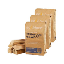 Load image into Gallery viewer, Ecoblaze Kiln-Dried Firewood 3x20L, Eco Fuel Ready to Burn Logs for Wood Burner