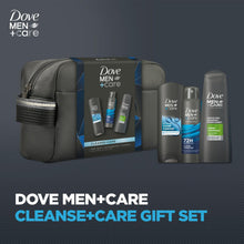 Load image into Gallery viewer, Dove Men+Care Cleanse+Care Washbag Gift Set 3 piece, Choose your pack 1,2,3 or 4