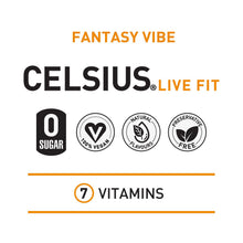 Load image into Gallery viewer, Celsius Live Fit Sparkling Energy Drink Fantasy Vibe with Zero Sugar 355ml, 12Pk
