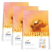 Load image into Gallery viewer, Dove Pamper Body Wash &amp; Body Lotion 2Pcs Gift Set for Her w/ Wax Burner &amp; Melts