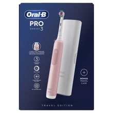 Load image into Gallery viewer, Oral-B Pro 3 Electric Toothbrush with Smart Pressure Sensor 3500, Black or Pink
