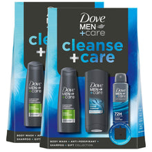 Load image into Gallery viewer, Dove Men+Care Cleanse+Care Gift Set with Bodywash, Deodorant &amp; Shampoo
