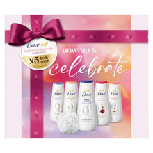 Load image into Gallery viewer, DOVE Celebrate Body Wash Gift Set 5 piece, Choose your pack 1,2,3 or 4