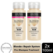 Load image into Gallery viewer, John Frieda Blonde + Repair Haircare Range- Shampoo, Conditioner &amp; Pre-Treatment