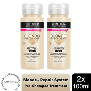 John Frieda Blonde + Repair Haircare Range- Shampoo, Conditioner & Pre-Treatment