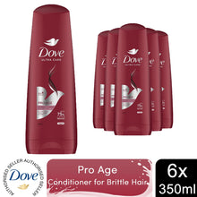 Load image into Gallery viewer, Dove Nourishing Conditioner Pro-Age for Brittle &amp; Damaged Hair 350ml, 6 Pack