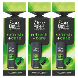 Dove Men+Care Gift Set Refresh+Care Extra Fresh Body Wash & Socks 1 Piece