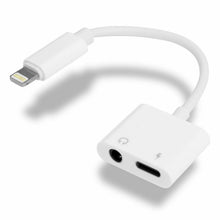 Load image into Gallery viewer, FX iPhone Adapter to 3.5mm Audio Adapter Jack Cable &amp; Lighting Cable Splitter