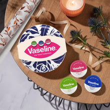Load image into Gallery viewer, Vaseline Lip Treat Collection Gift Set Tin with Rosy Aloe Original Balm Trio