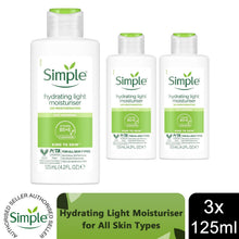 Load image into Gallery viewer, Simple Kind to Skin Hydrating Moisturiser Light or Rich 50ml/125ml, 3 or 6 Pack