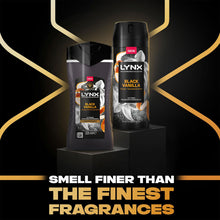 Load image into Gallery viewer, Lynx Black Vanilla Duo Gift Set, Premium Body Spray &amp; Wash, Long-Lasting Scent