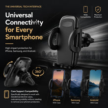 Load image into Gallery viewer, Aquarius Universal Car PhoneHolder Air Vent Mount 360 Rotation Hands Free Black