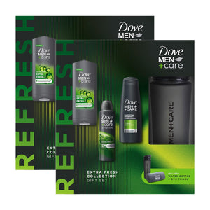 Dove Men+Care Extra Fresh Collection Gift Set for Him with Bottle & Gym Towel