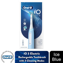 Load image into Gallery viewer, Oral-B iO Series 3 Ultimate Clean Electric Rechargeable Toothbrush, Ice Blue