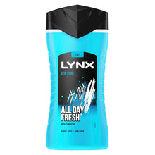 Load image into Gallery viewer, Lynx Ice Chill 12-H Refreshing Fragrance Shower Gel Body Wash for Men, 6x225ml