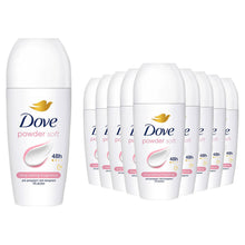 Load image into Gallery viewer, Dove Powder Soft Roll On Anti-Perspirant w/ 48H Long Lasting Fragrance 50ml,36pk