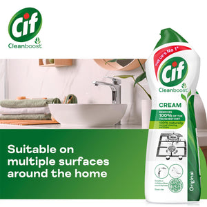 Cif Cleanboost Cream Original Multipurpose Cleaner for Multi surfaces 750ml, 3pk