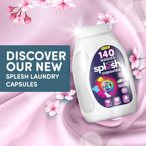 Splesh Xtra Stain Removal 3in1 Laundry Capsules, 5 Months Supply Bulk Buy (140W)