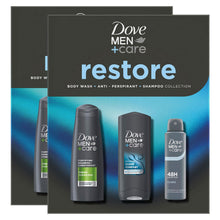 Load image into Gallery viewer, Dove Men+Care Gift Set Restore Trio - Bodywash, Classic Deodorant, Shampoo