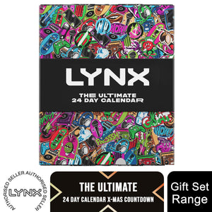 Lynx THE ULTIMATE 24-Day Calendar Christmas Countdown Gift Set for Him
