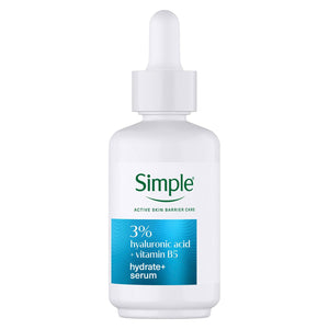 Simple Hydrate+ Serum 3% Hyaluronic Acid + B5 Moisture Boost 30ml, 3 Pack