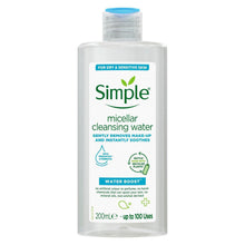 Load image into Gallery viewer, Simple Micellar Cleansing Water Hydrating Makeup Remover, 200ml or 400ml