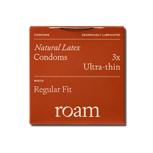 Load image into Gallery viewer, Roam Ultra-Thin Condoms for Safer Sex &amp; Contraception 56mm Regular Fit, 12 Pack