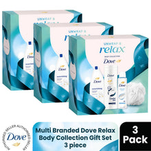 Load image into Gallery viewer, Multi Branded Dove Relax Body Collection Gift Set, Choose Pack Size 1,2,3 or 4